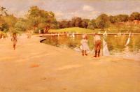 Chase, William Merritt - Lilliputian Boat-Lake